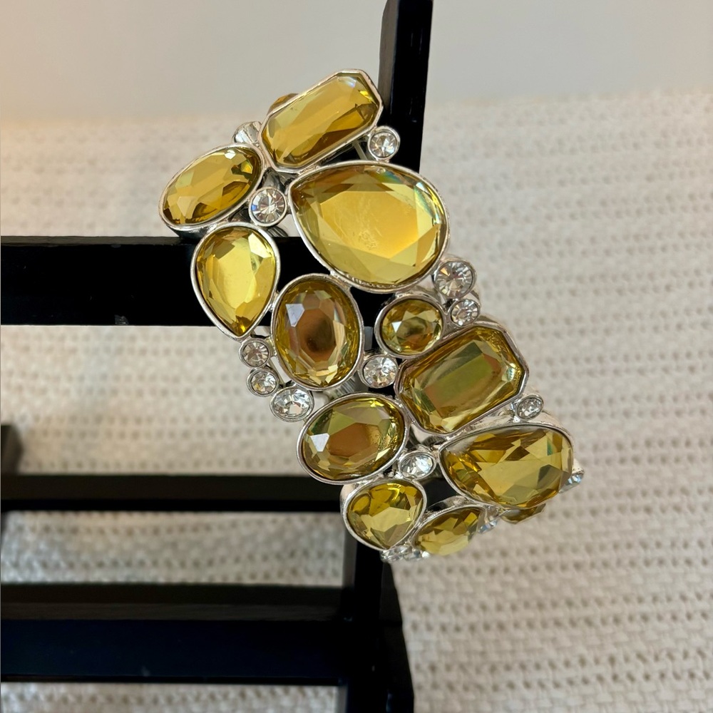 Blingy yellow bangle